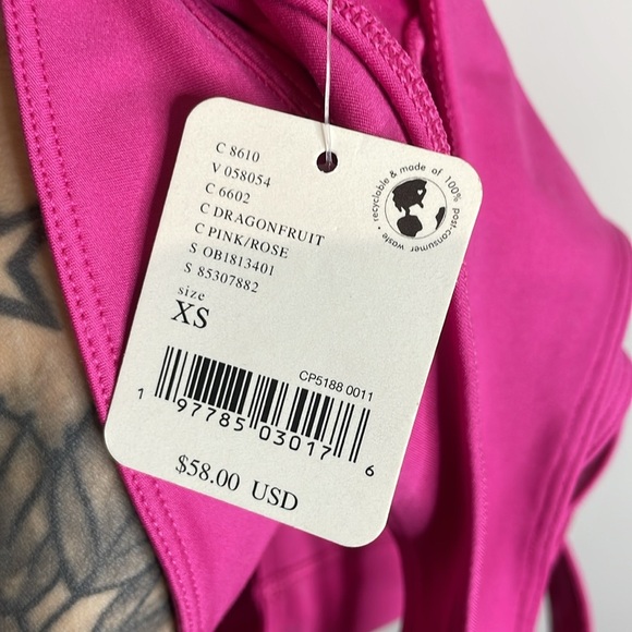 Free People Movement | Back It Up Sport Bra Tank in Dragonfruit Size XS NWT - Picture 5 of 6